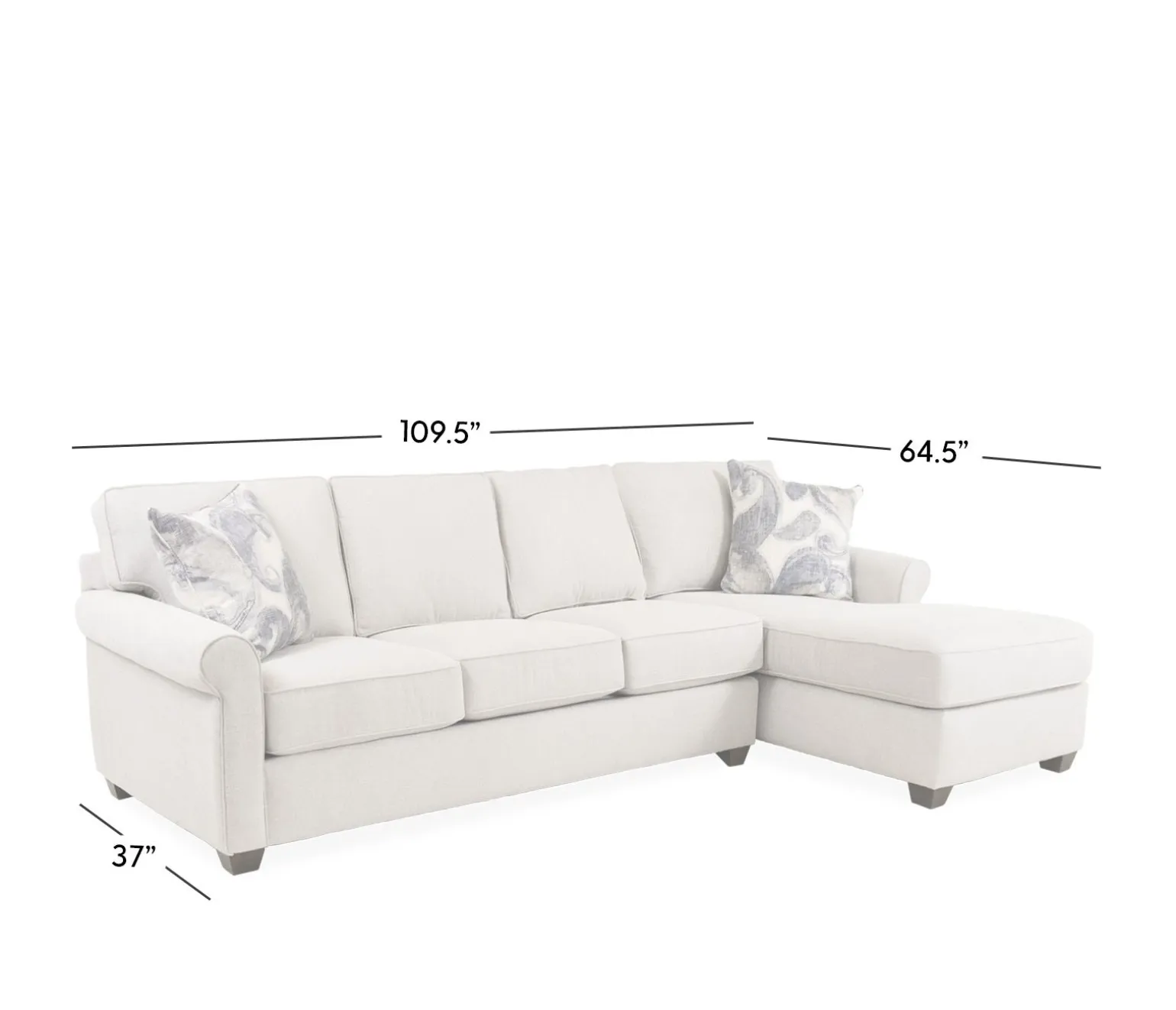 Arcadia 2 Piece LHF Sofa with RHF Chaise