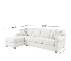 Arcadia 2 Piece RHF Sofa with LHF Chaise