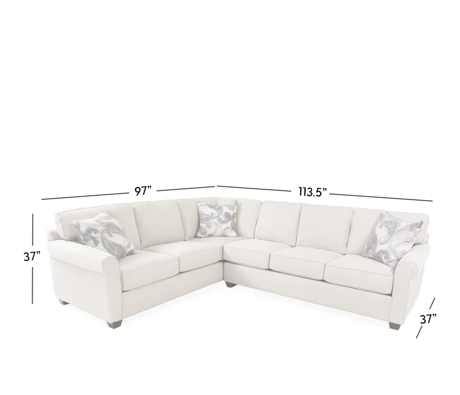 Arcadia 2 Piece Sectional - XL LHF Sofa and RHF Sofa