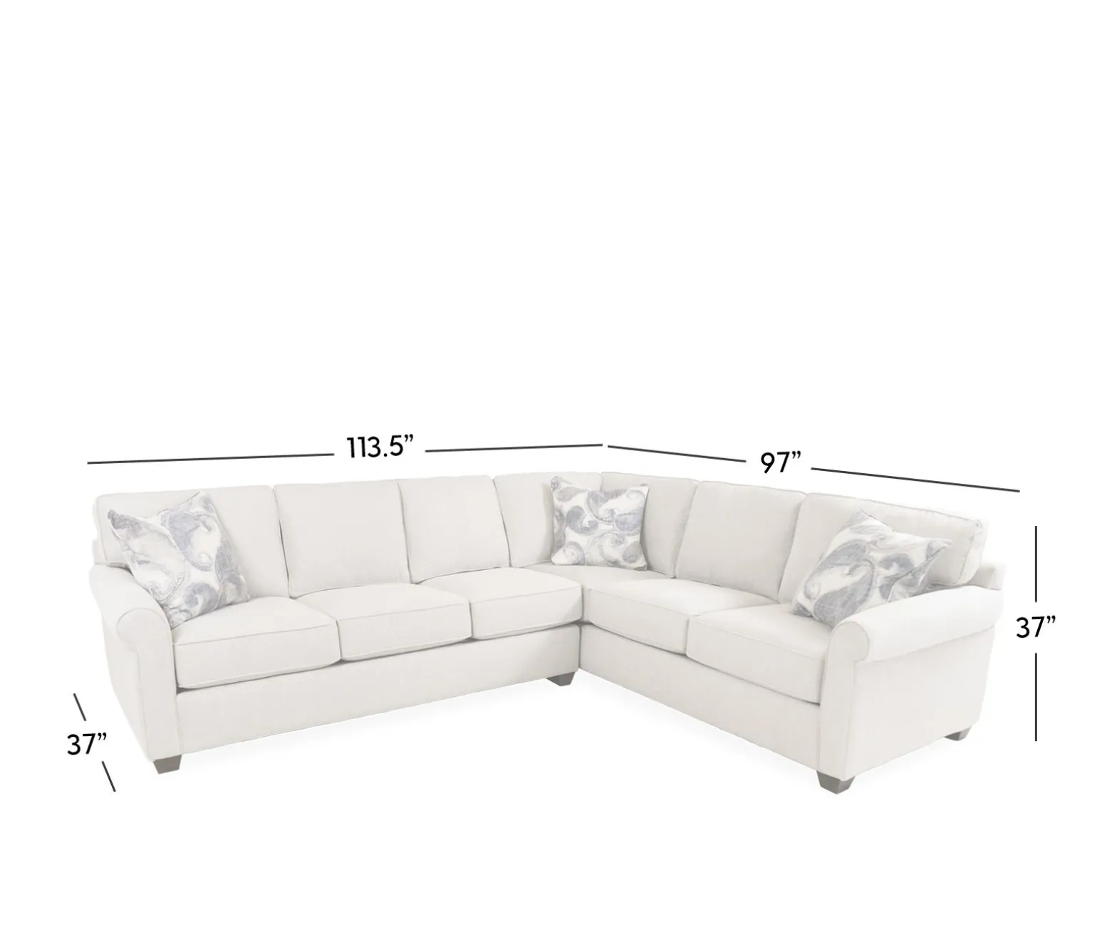Arcadia 2 Piece Sectional - XL RHF Sofa and LHF Sofa