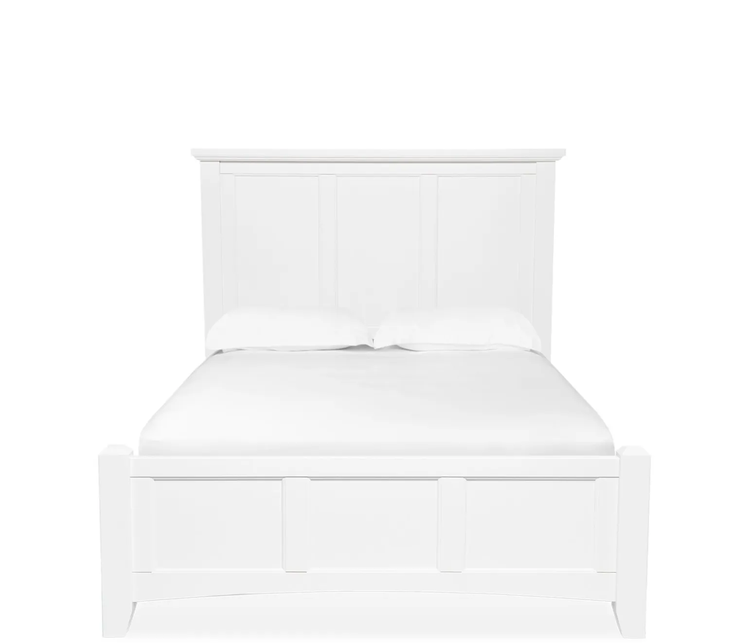 Atlantic Full Panel Bed - White