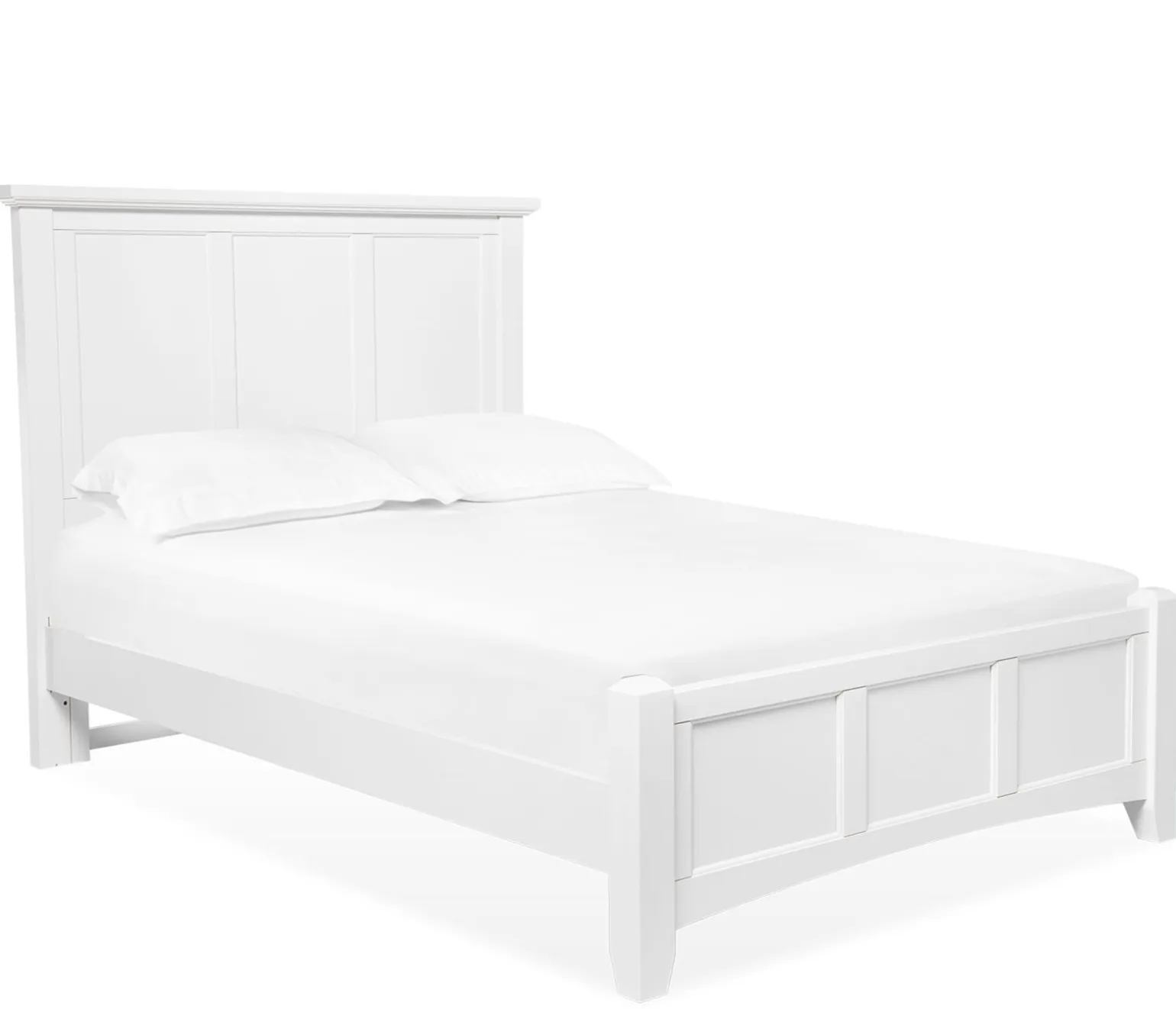Atlantic King Panel Bed - White
