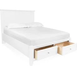 Atlantic King Platform Storage Bed - White