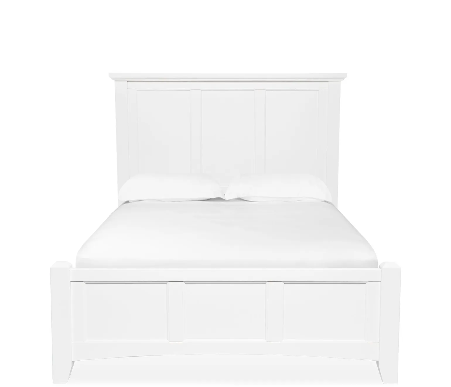 Atlantic Queen Panel Bed - White