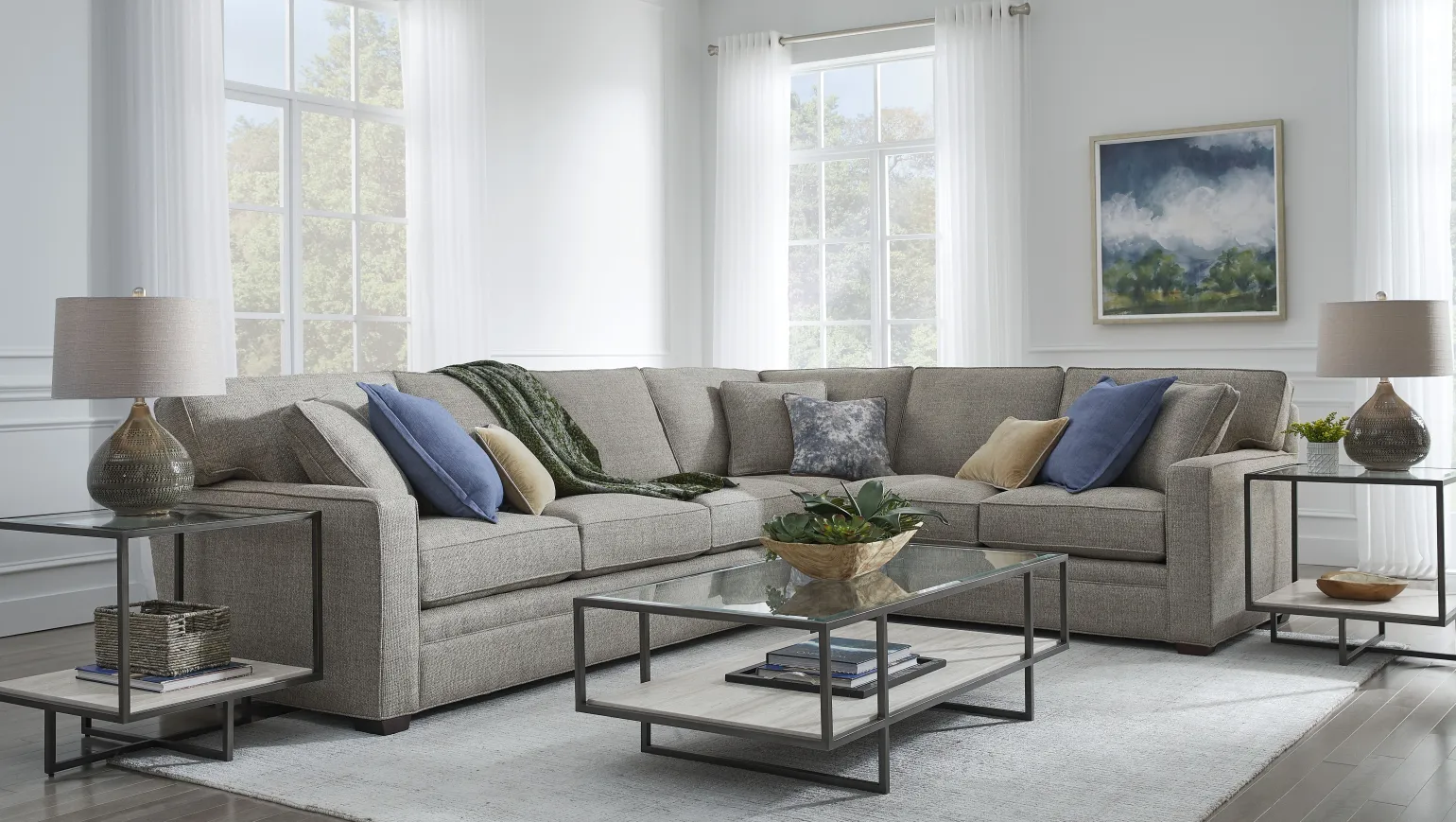 Atwood 2 Piece Sectional - RAF Corner Sofa, LAF Sofa