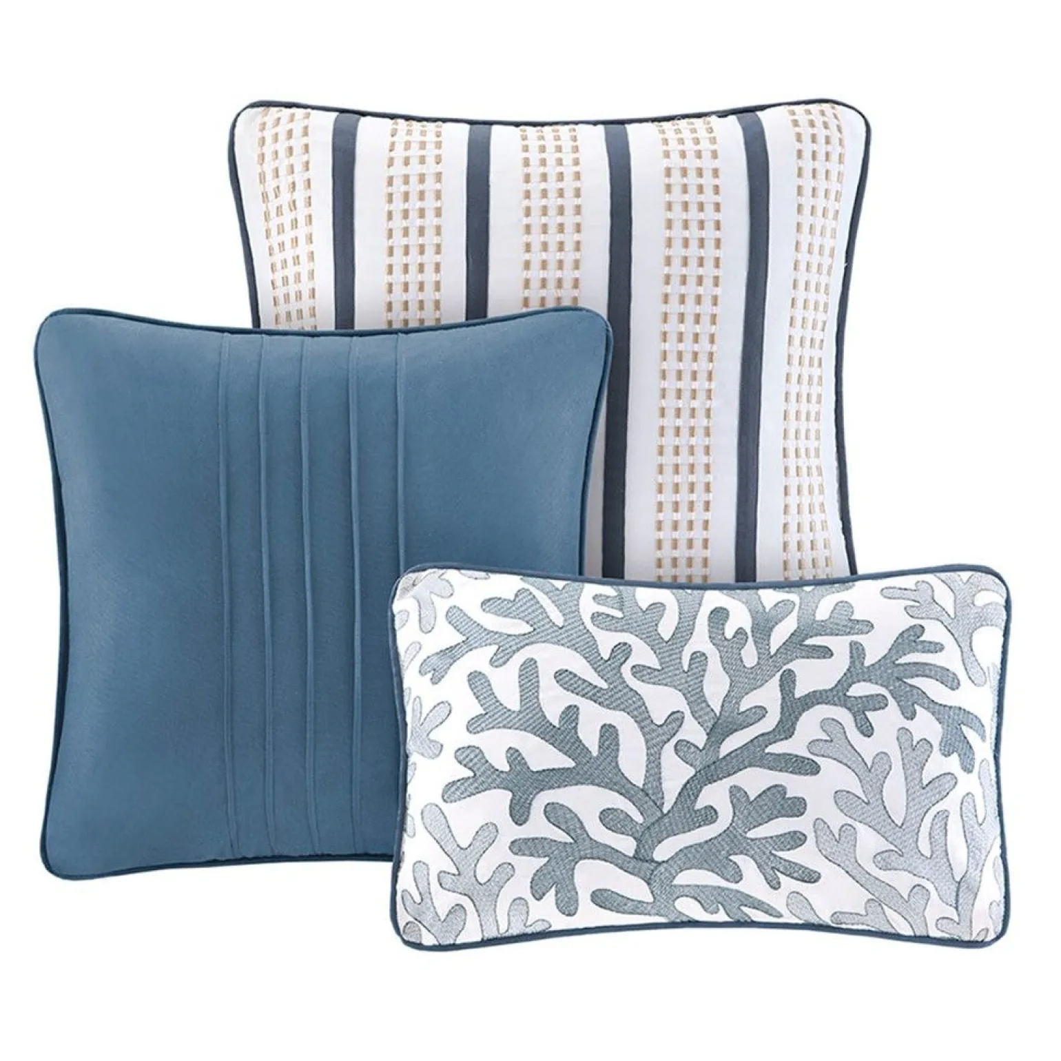 Bayside 6-Piece Reversible Coverlet Set - Full/Queen