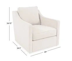 Beacon Swivel Chair - Sandrift Oyster