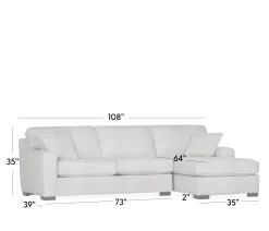 Bedford 2-Piece Sectional - LHF Apt. Sofa, RHF Chaise