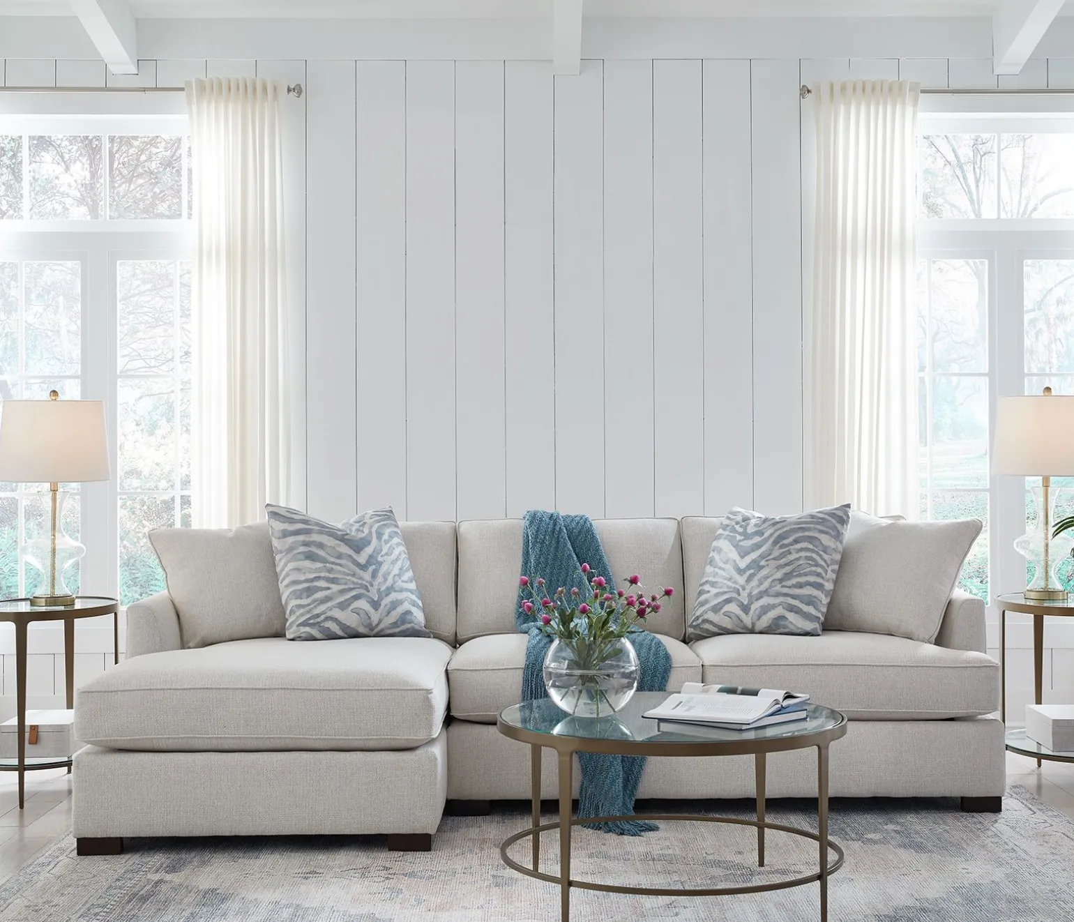 Bradford 2-Piece Sectional RHF apartment sofa, LHF chaise