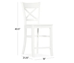 Brentwood Counter Stool - Lumina White