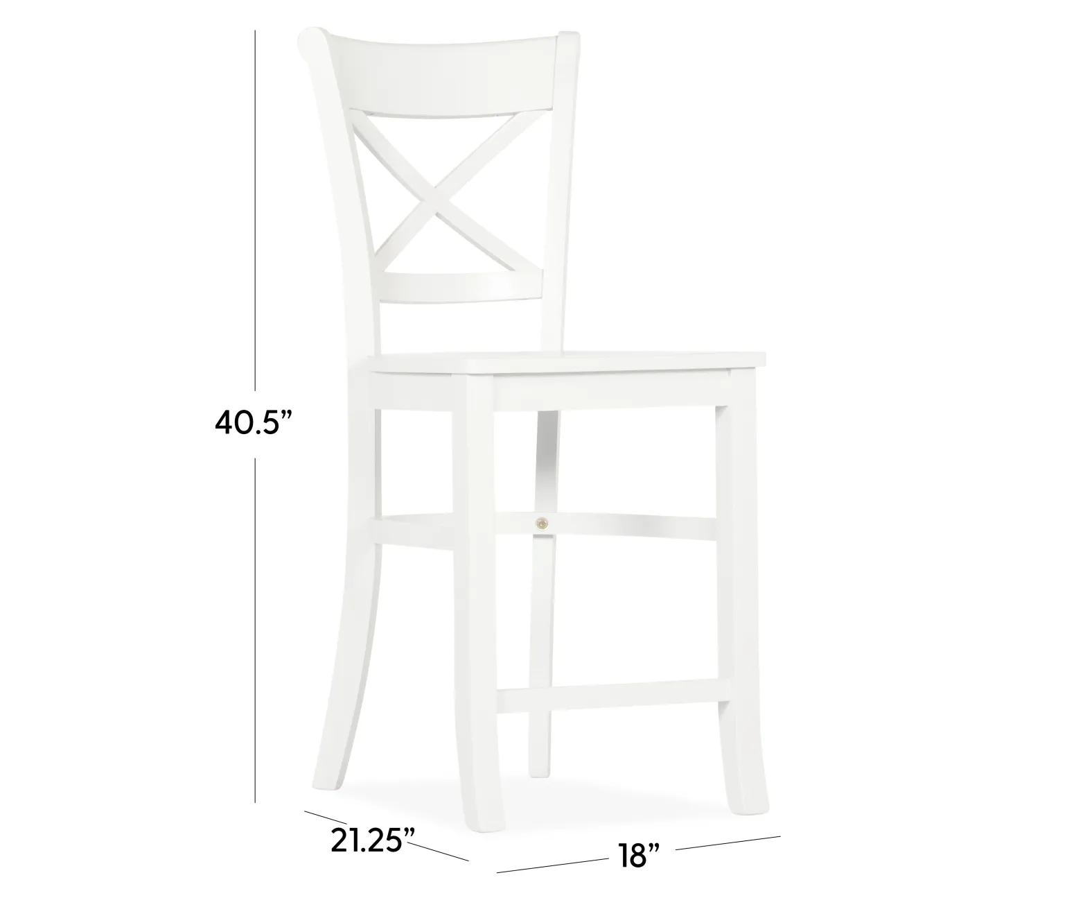 Brentwood Counter Stool - Lumina White