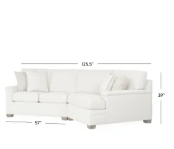 Brunswick 2-Piece Sectional LA Loveseat and RA Cuddler