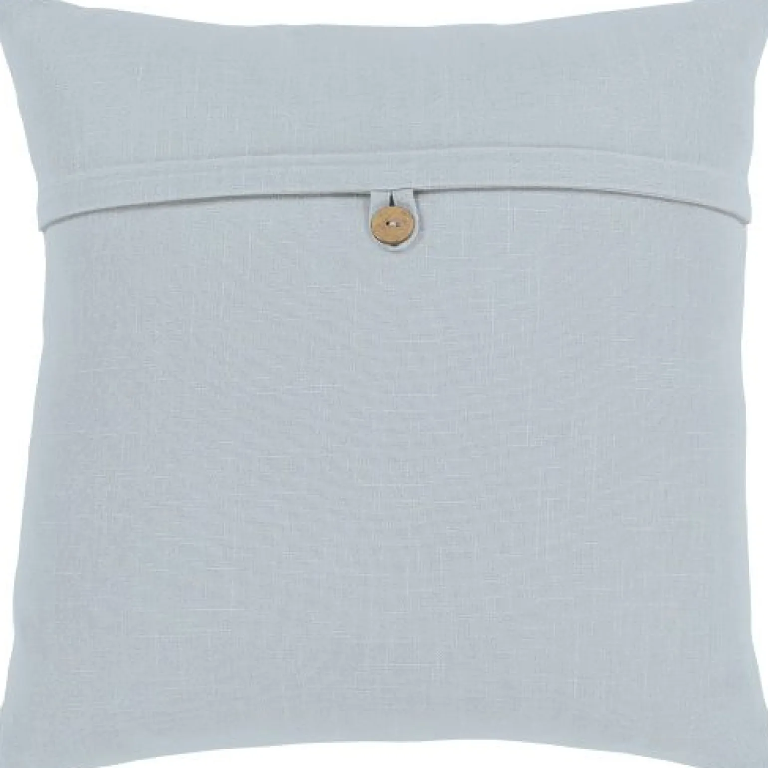 Button Ice Blue Pillow