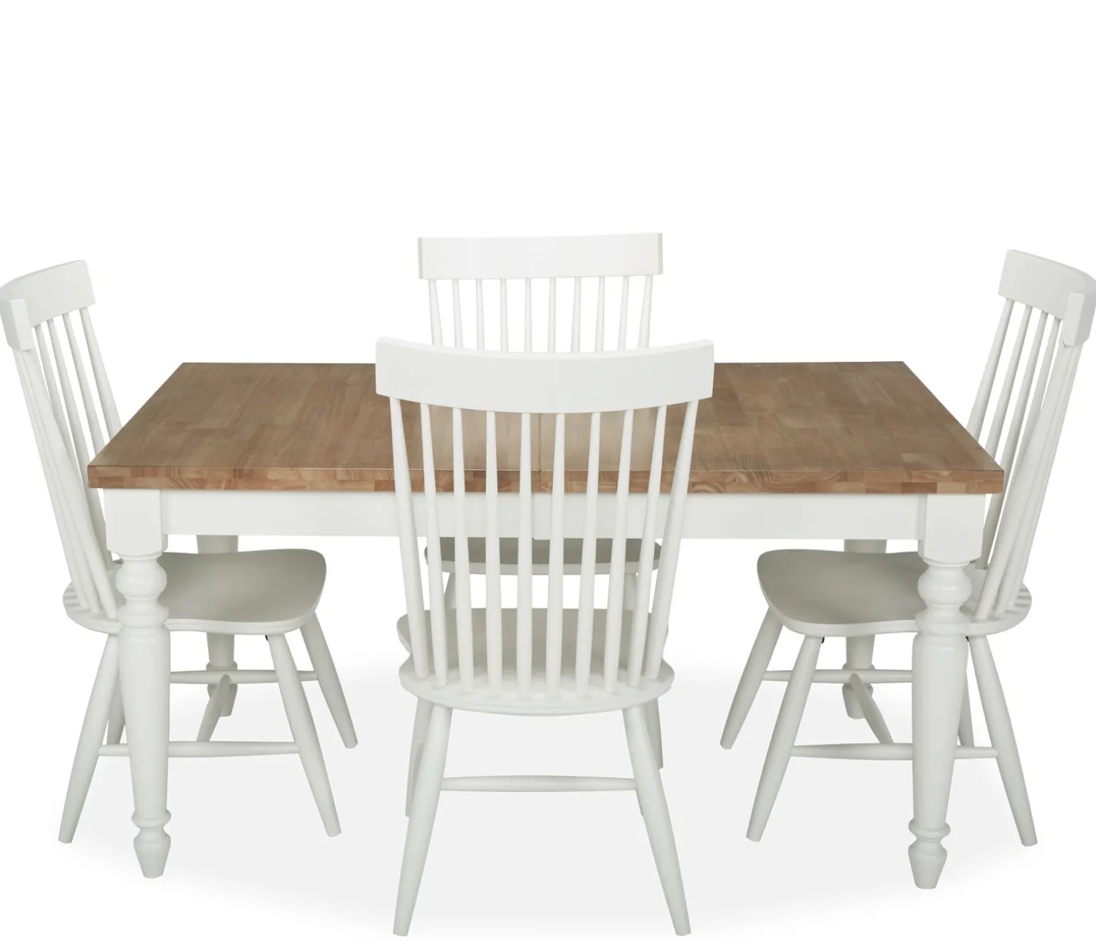 Cape Cod 5-Piece Dining Set w/ Lumina White Chairs