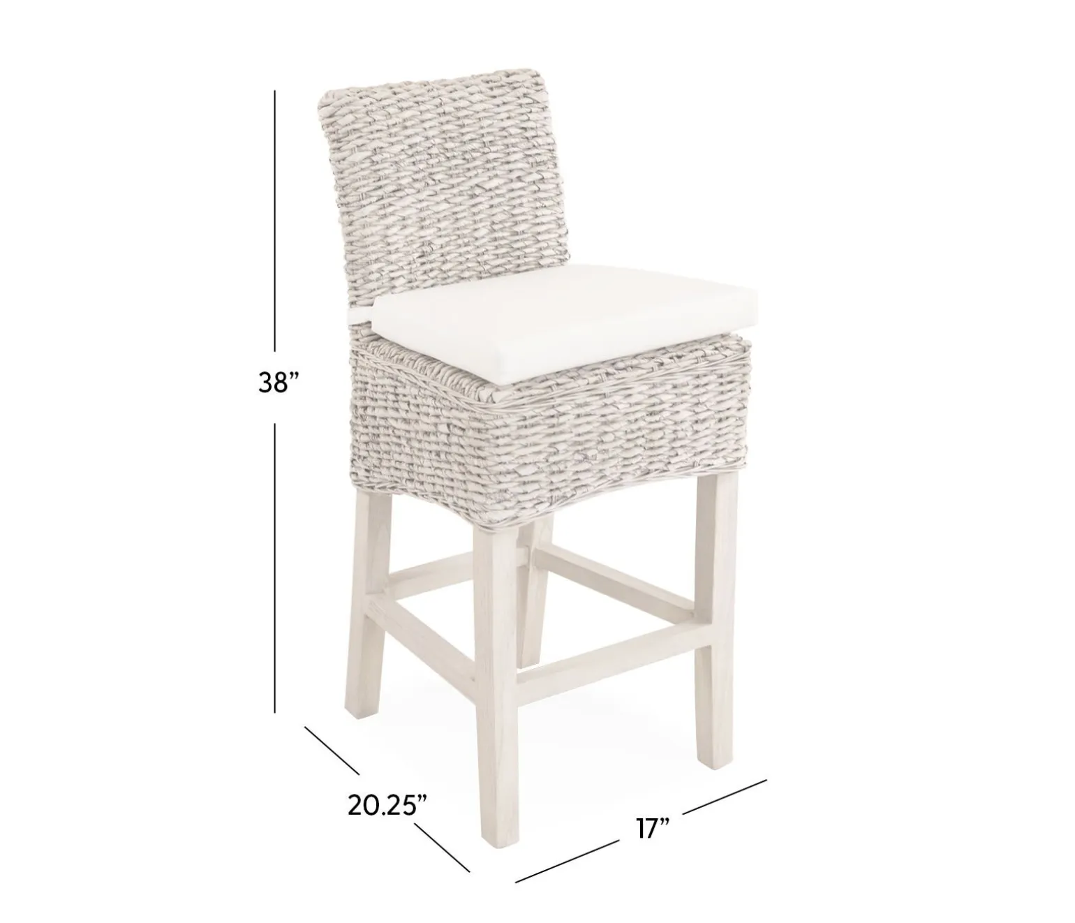 Catalina Counter Stool - WhiteWash