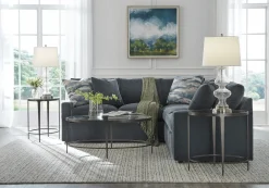 Clooney Oval Coffee Table - Gunmetal