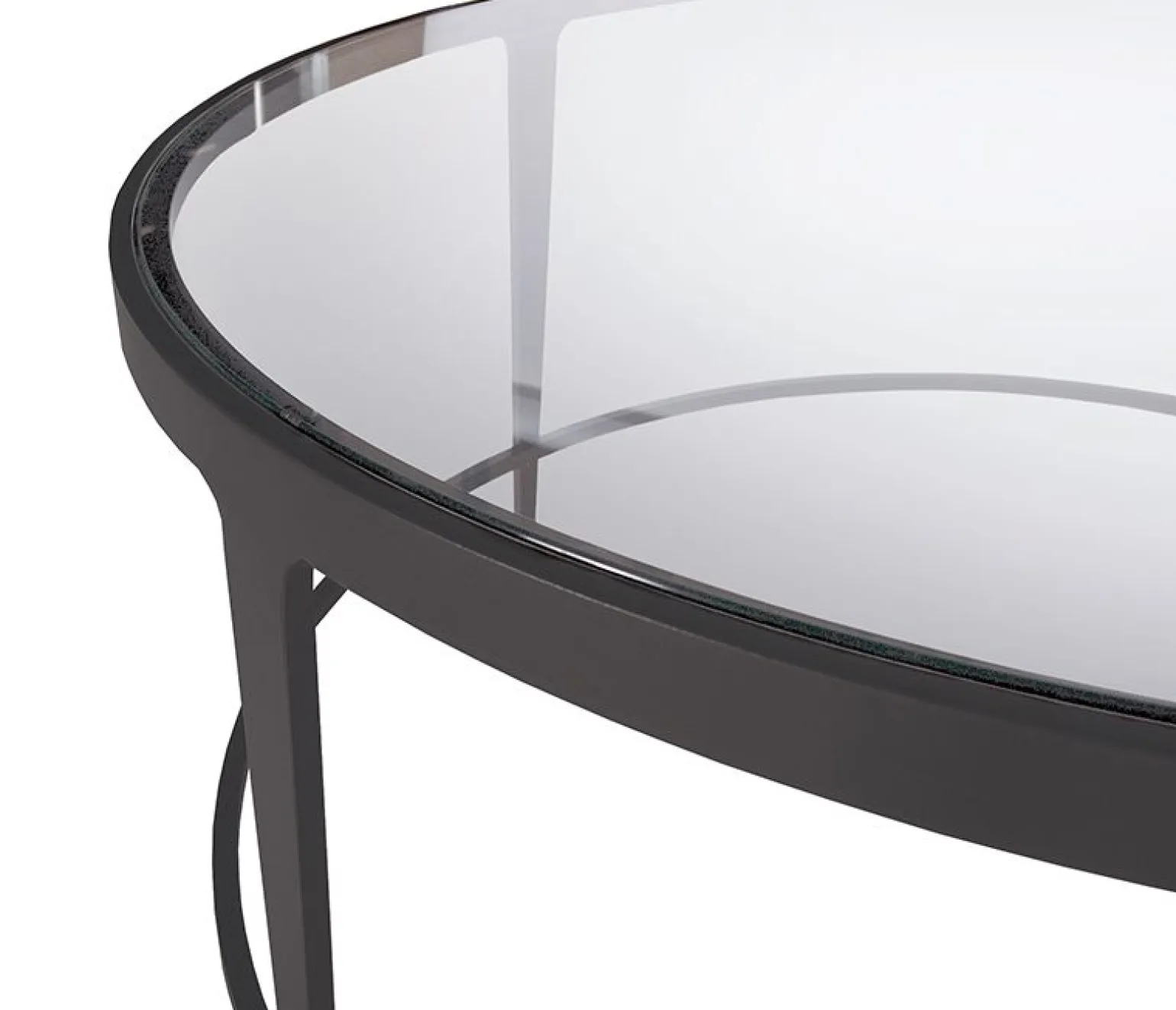 Clooney Oval Side Table - Gunmetal