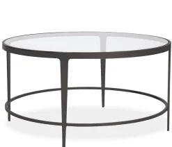 Clooney Round Coffee Table - Gunmetal