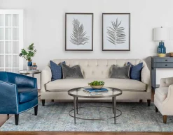 Clooney Round Coffee Table - Gunmetal
