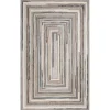 Concentric Squares Gray Rug