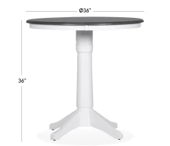 Cove II - 5-Piece Counter Dining Set w/ Ladder Back Stools