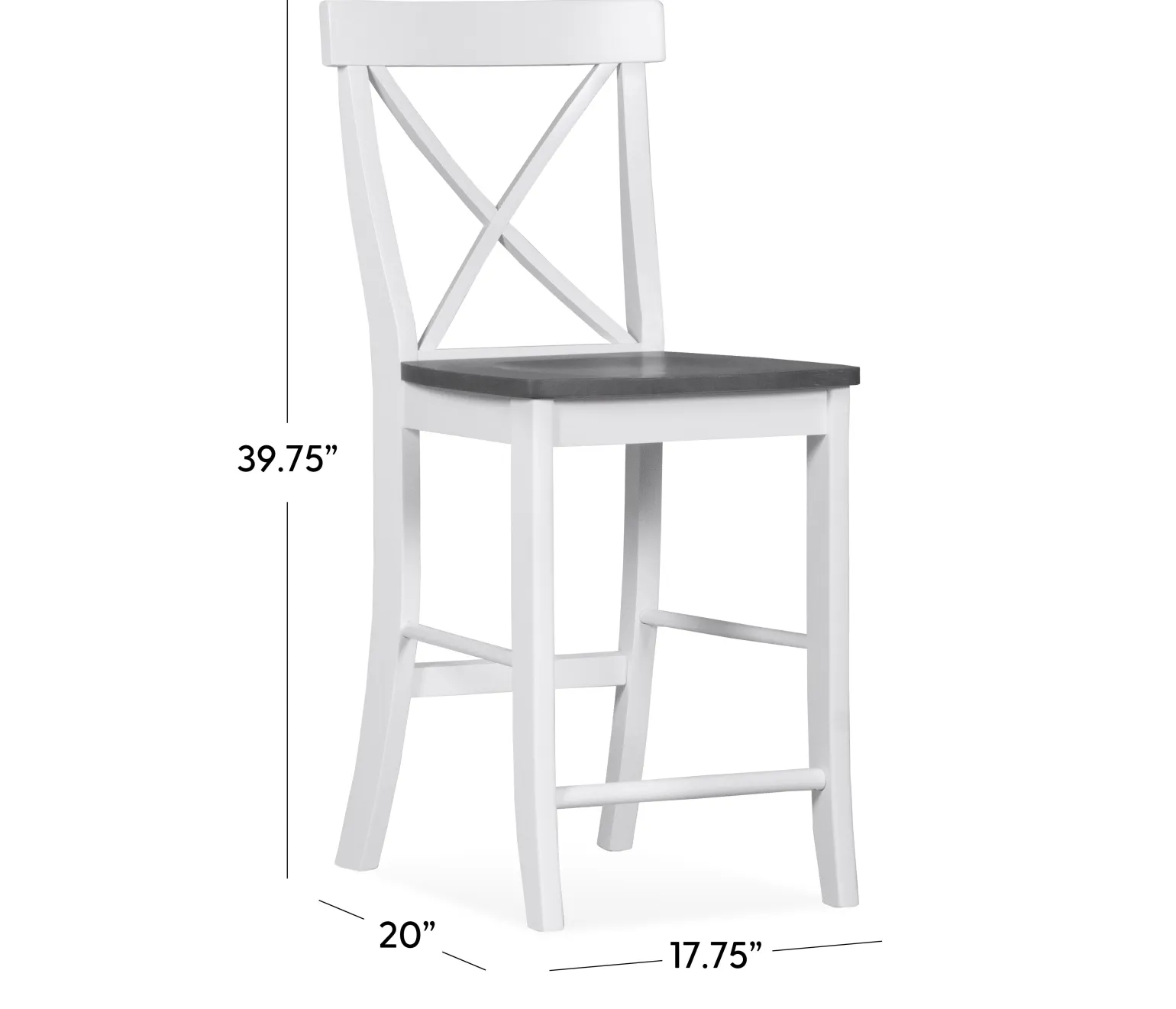 Cove II - 3-Piece Counter Dining Set w/ X-Back Stools