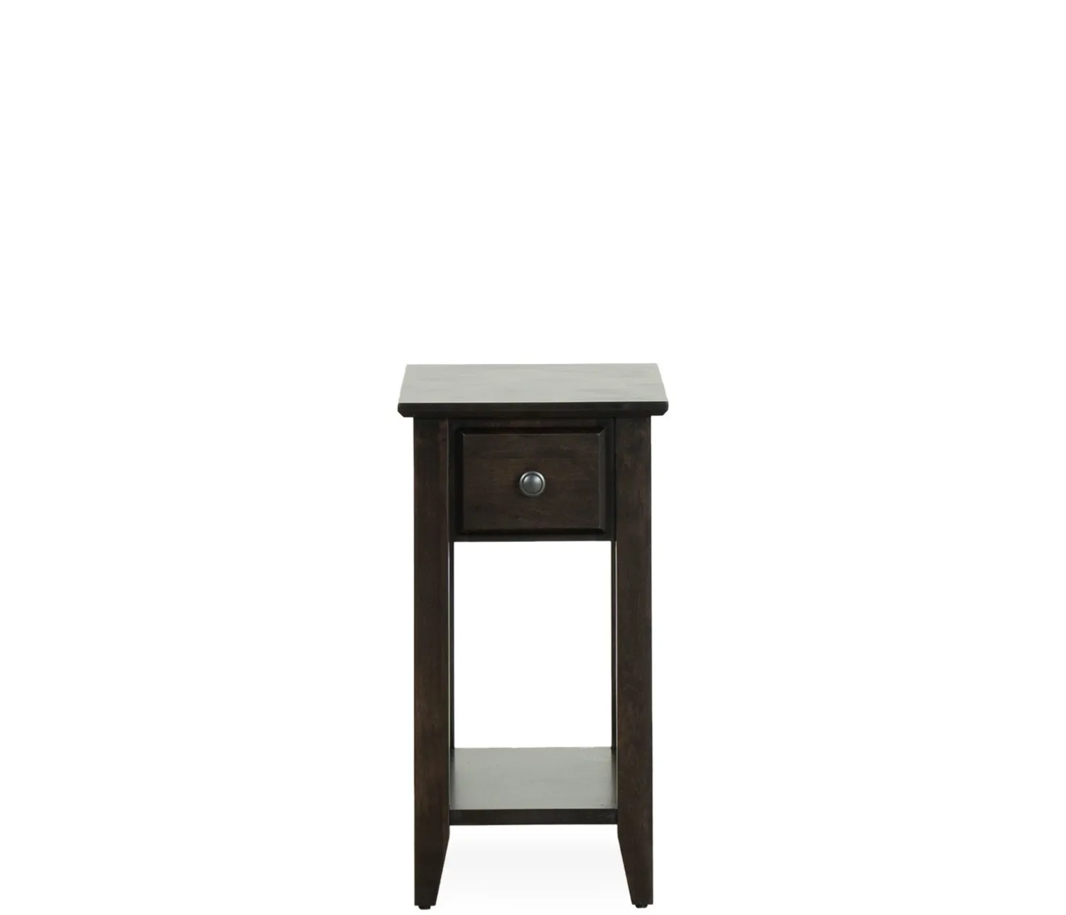 Edmund Chairside Table - Rich Chocolate