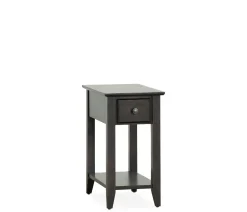 Edmund Chairside Table - Rich Chocolate