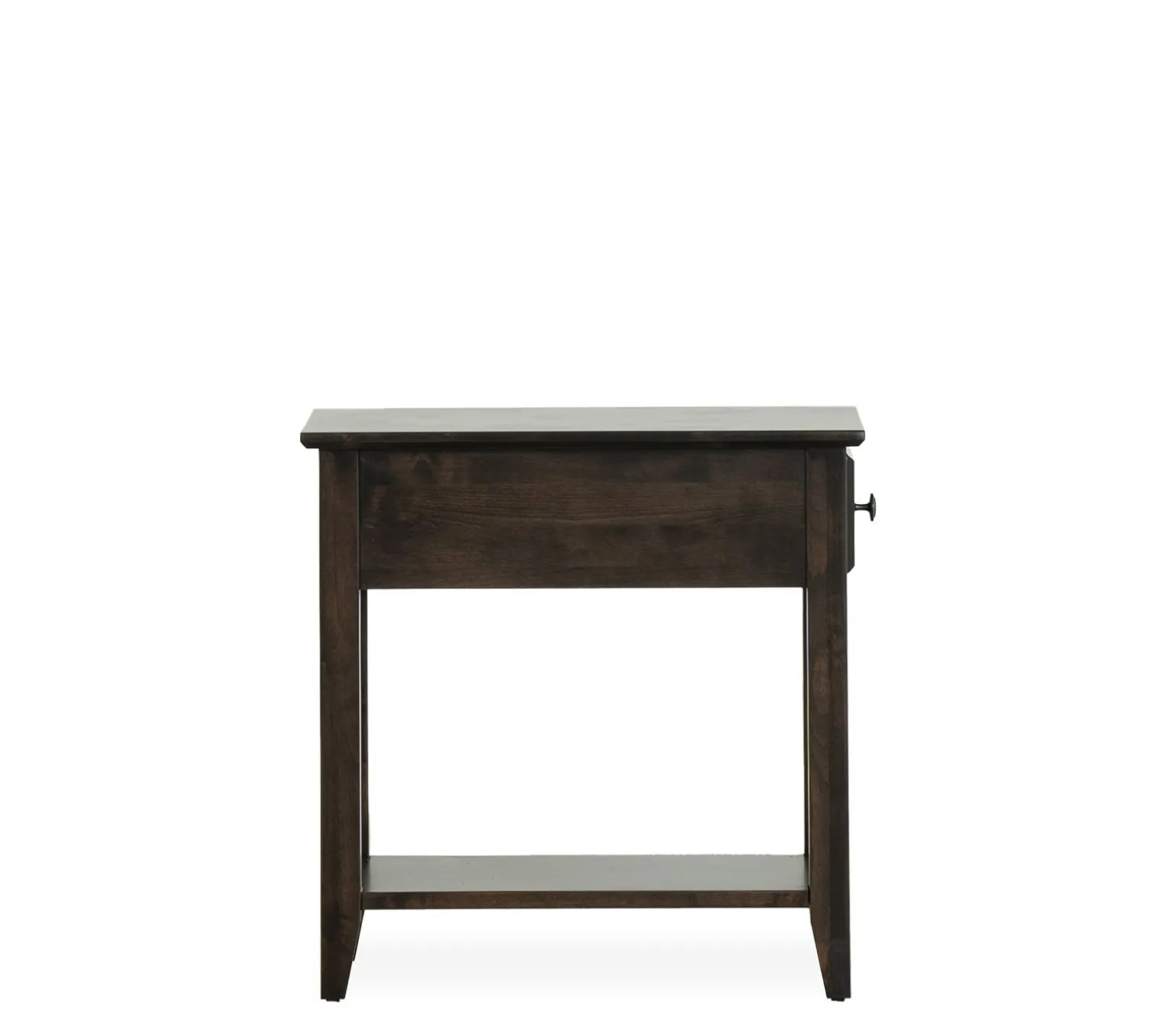 Edmund Chairside Table - Rich Chocolate