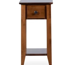 Edmund Chairside Table - Tuscan Brown