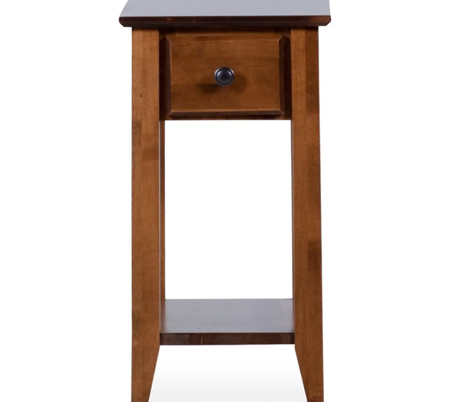 Edmund Chairside Table - Tuscan Brown