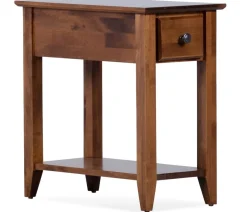 Edmund Chairside Table - Tuscan Brown
