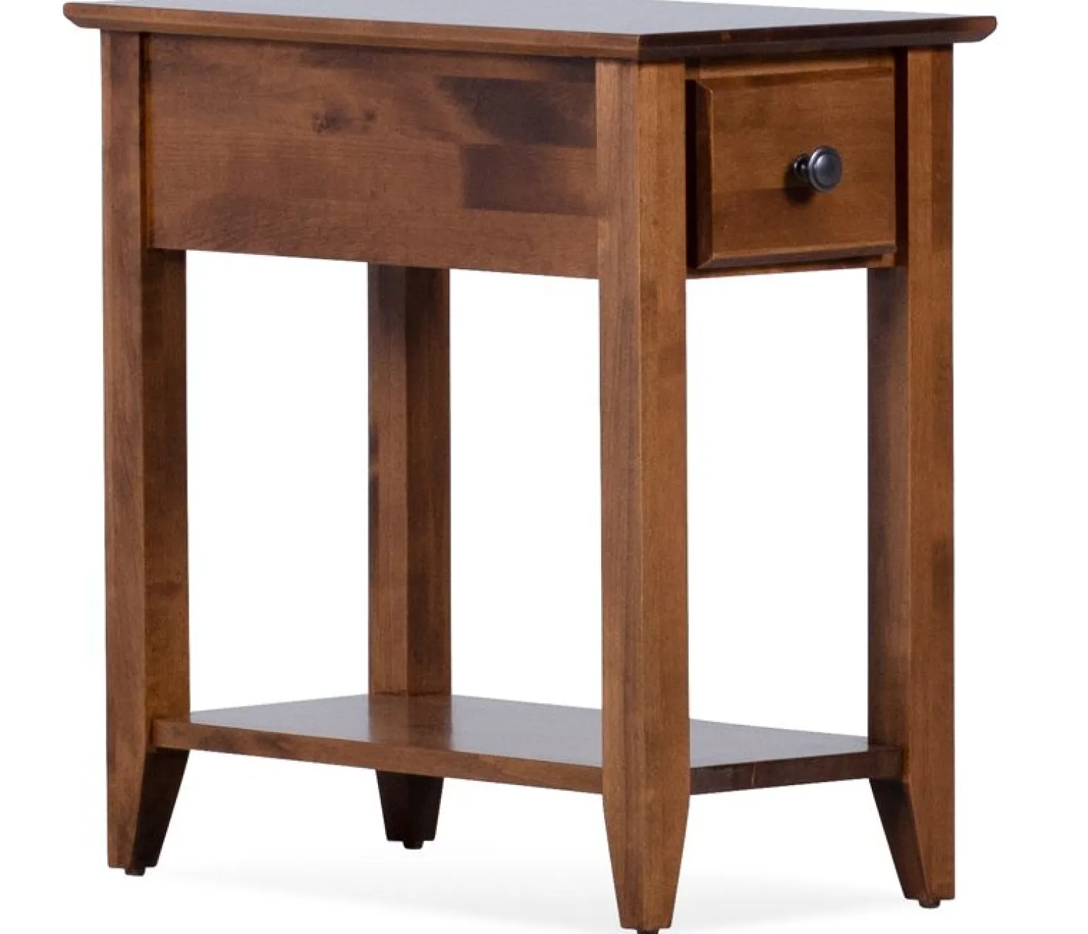 Edmund Chairside Table - Tuscan Brown