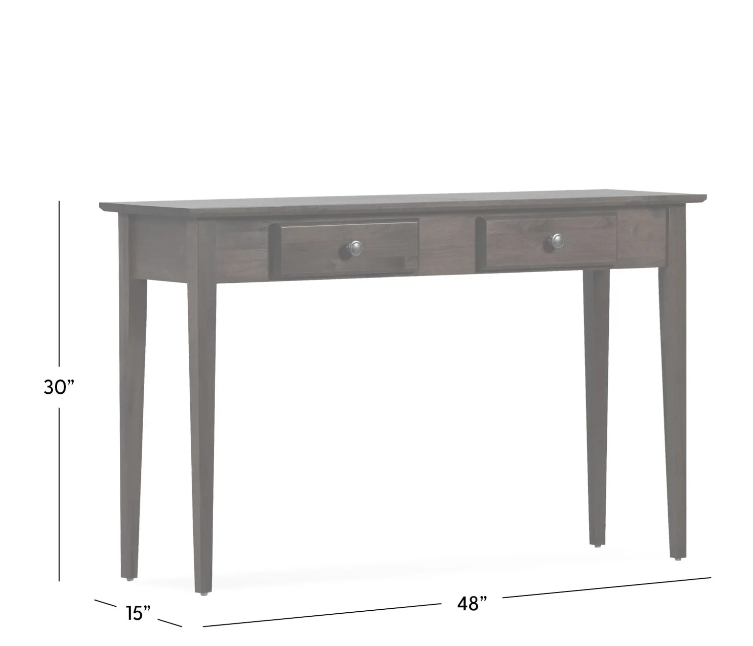 Edmund Console Table - Rich Chocolate