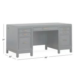 Evans Executive Desk - Midnight
