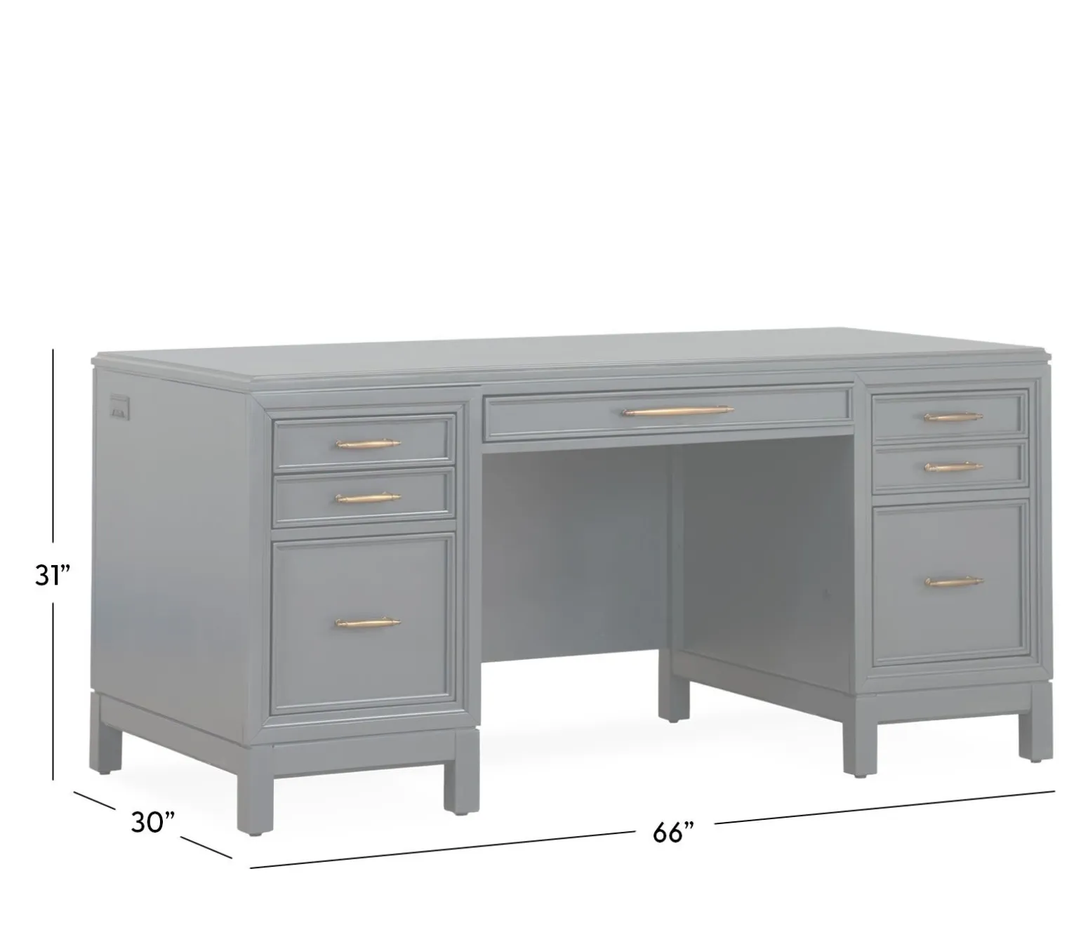Evans Executive Desk - Midnight