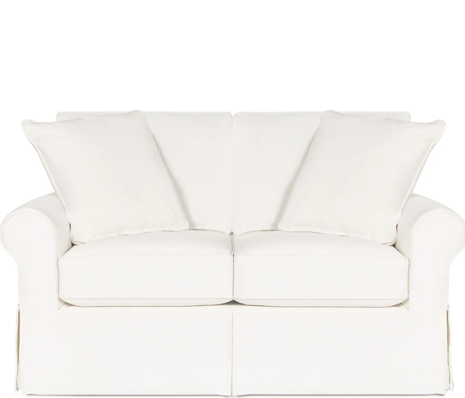 Fairbanks Slipcover Loveseat - White