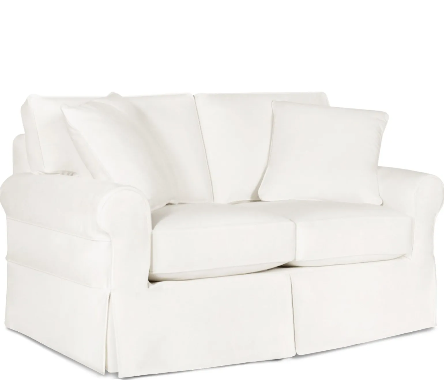 Fairbanks Slipcover Loveseat - White