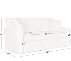 Fairbanks Slipcover Sofa - White