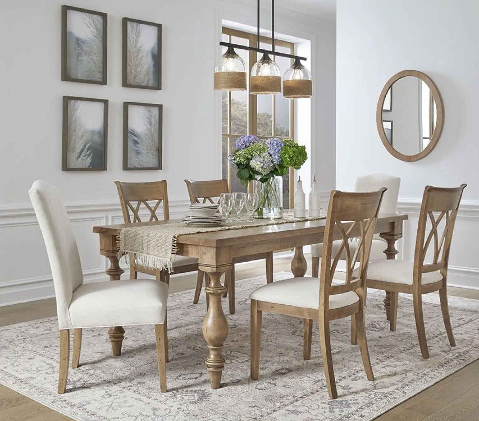 Farmhouse Upholstered Side Chair