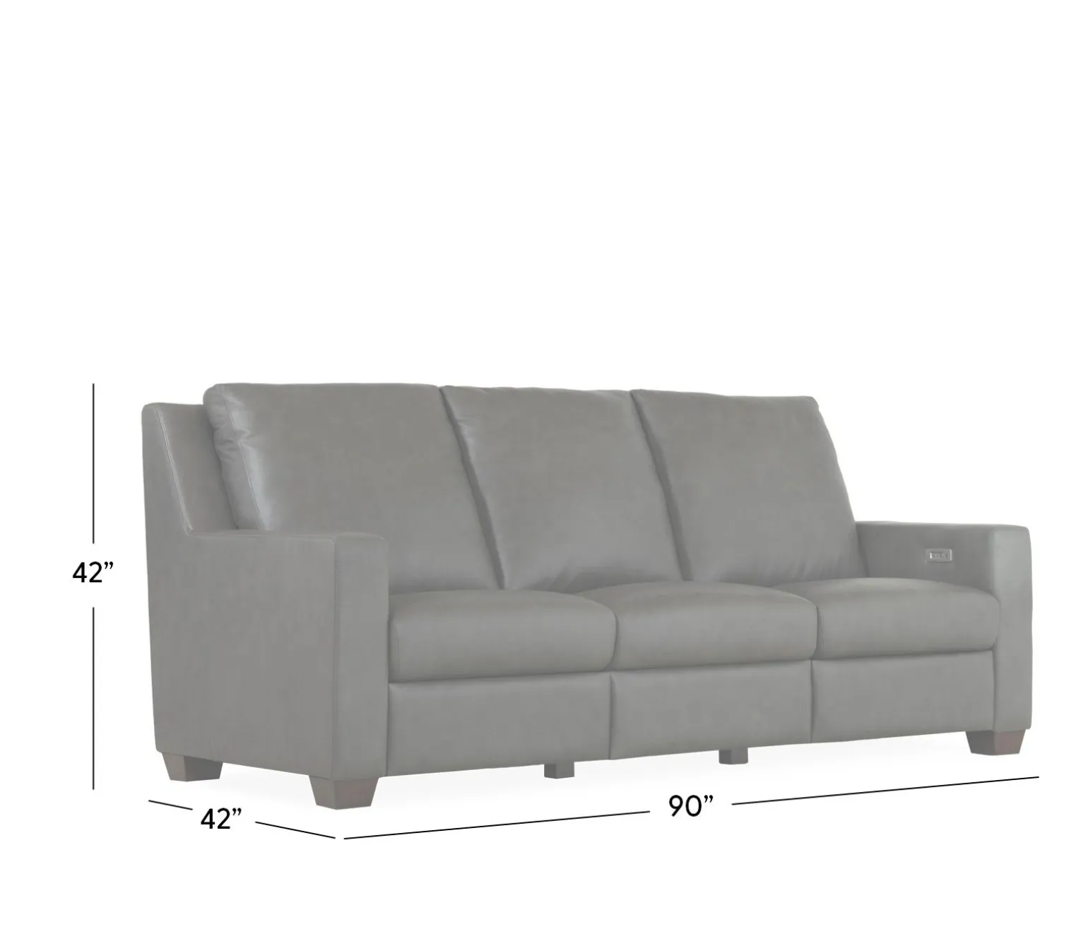 Gemini Leather Power Sofa