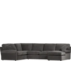 Hampton 3-Piece Sectional - LAF Corner Sofa, Armless Loveseat, RAF Chaise