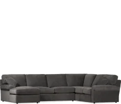 Hampton 3-Piece Sectional - RAF Corner Sofa, Armless Loveseat, LAF Chaise