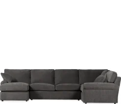 Hampton 3-Piece Sectional - RAF Corner Sofa, Armless Loveseat, LAF Chaise