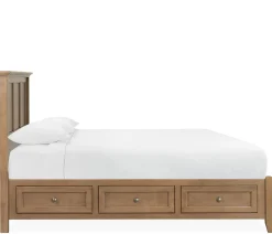 Henderson Queen Storage Bed - Pecan