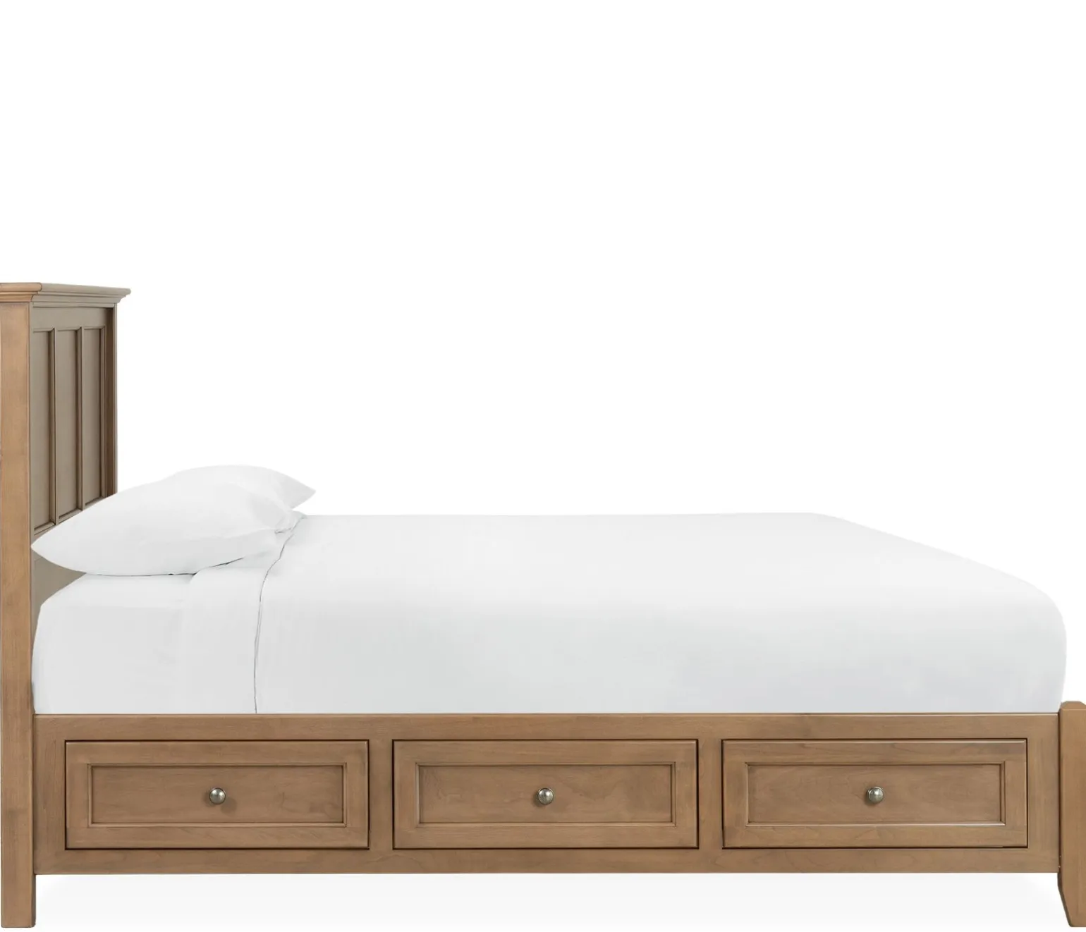 Henderson Queen Storage Bed - Pecan
