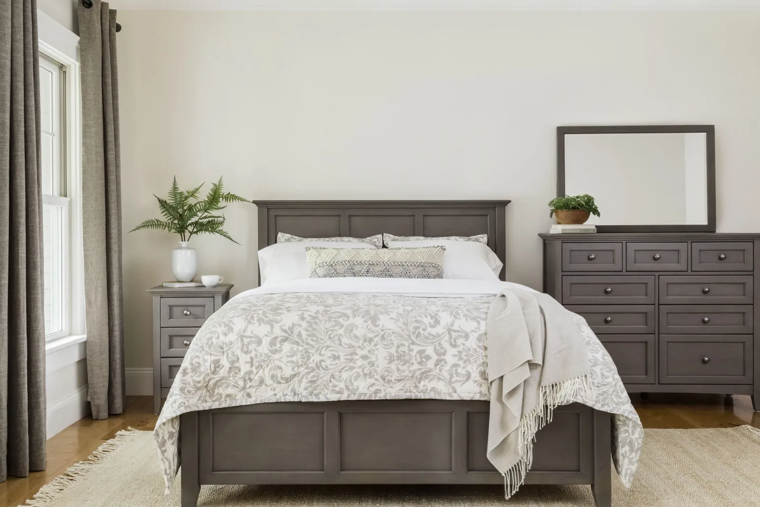 Herringbone Throw - Gray