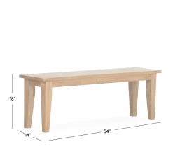 Montgomery Dining Bench - Hickory