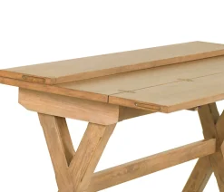 Montgomery Flip Top Console Table - Hickory