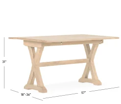 Montgomery Flip Top Console Table - Hickory